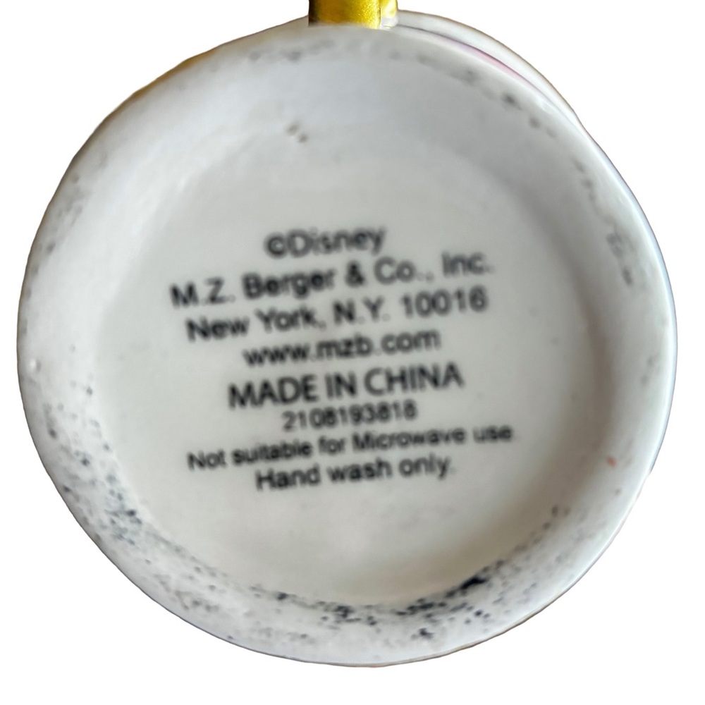 Disney Beauty & the Beast Chip Mug Ceramic Gold Trim Collectible - Picture 5 of 7